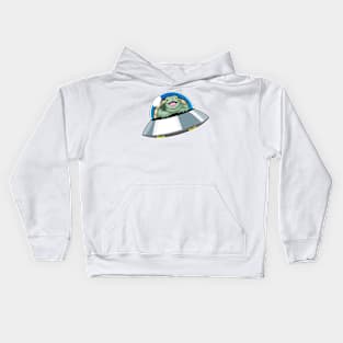 Turtle Spaceship Space Kids Hoodie